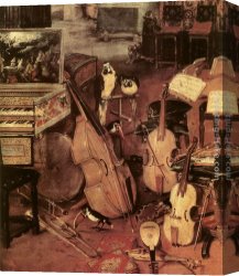 Sense Canvas Paintings - The Sense of Hearing [detail 1] by Jan the elder Brueghel